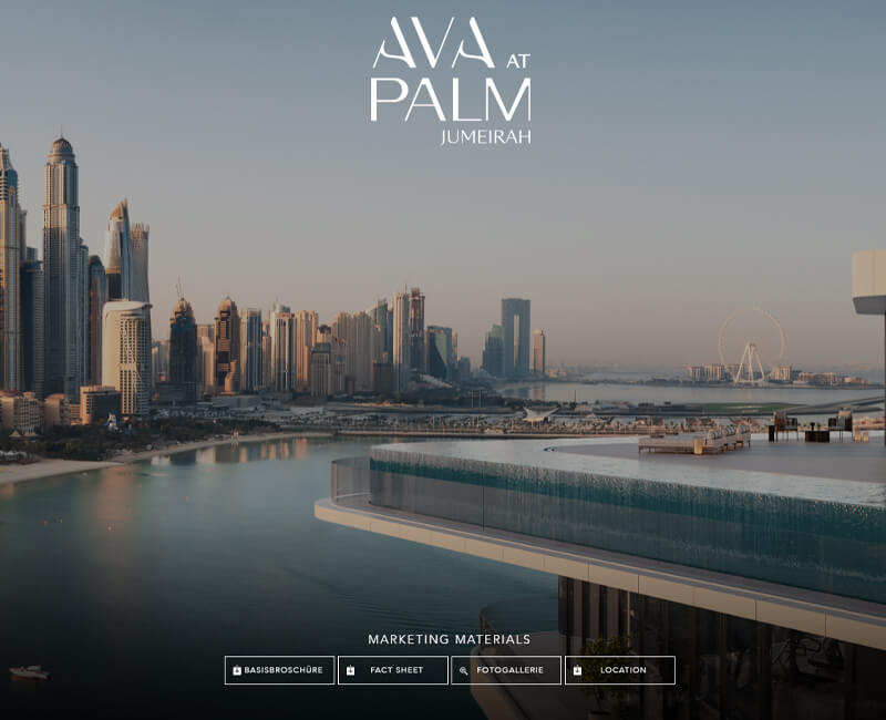 Landing Page Design for Luxury Property in Dubai